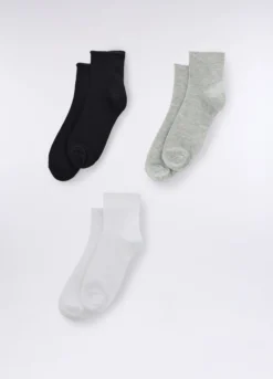 Pack 3 calze in viscosa di bamboo stretch donna