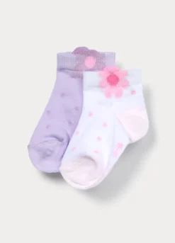 Pack 2 calze jacquard in cotone stretch