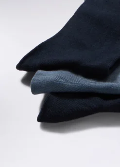 3 pack calze lunghe in cotone stretch uomo