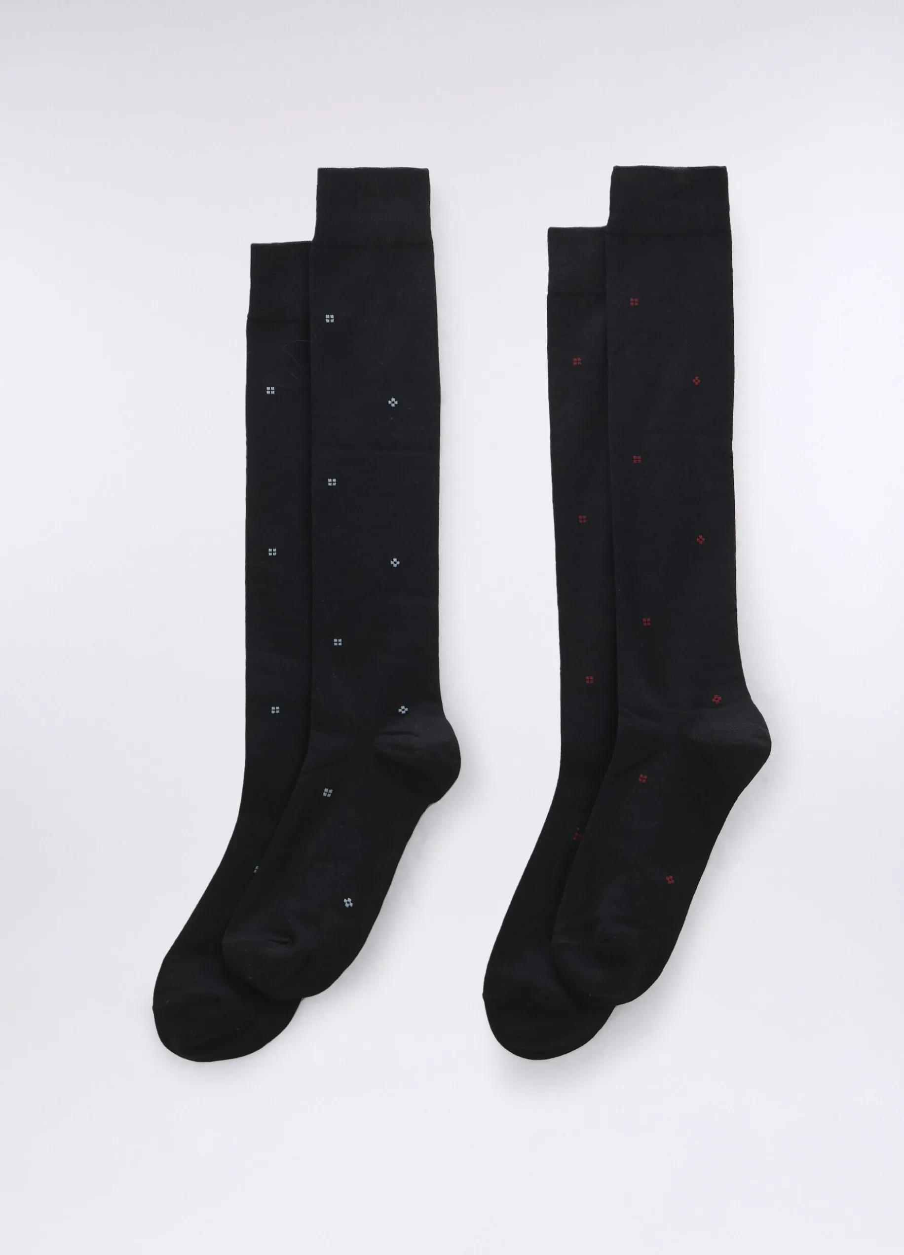 2 pack calze lunghe in cotone stretch uomo