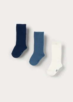 Pack 3 calze lunghe misto cotone