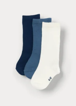 Pack 3 calze lunghe misto cotone