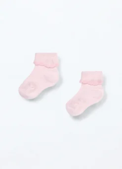 Pack 2 calze misto cotone Made in Italy neonato