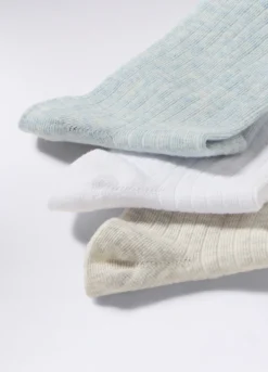 Pack 3 calze misto cotone stretch donna