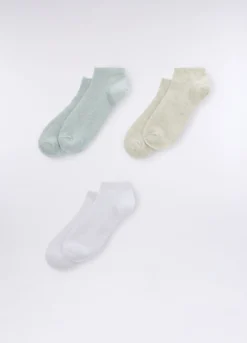 Pack 3 calze misto cotone stretch donna