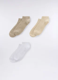 Pack 3 calze misto cotone stretch donna