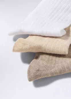 Pack 3 calze misto cotone stretch donna