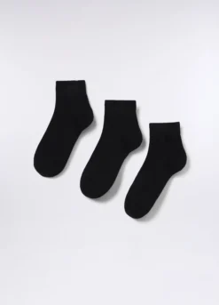 3 pack calze sneaker in cotone stretch uomo