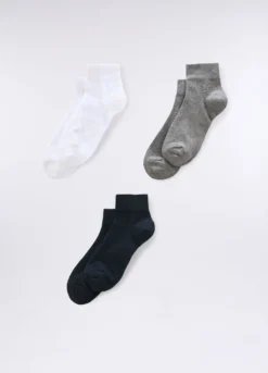 3 pack calzini in cotone stretch uomo