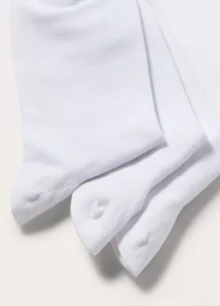 3 pack calzini sneaker in cotone stretch tinta unita
