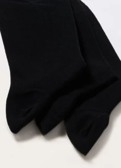 3 pack calzini sneaker in cotone stretch tinta unita