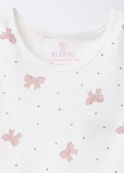 Pack 3 canotte in costina di puro cotone bambina