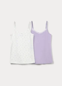 Pack 2 canotte in jersey di cotone stretch