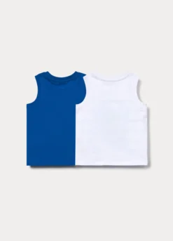 Pack 2 canotte in jersey di puro cotone bimbo