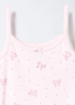 Pack 2 canotte intime in costina di puro cotone bambina