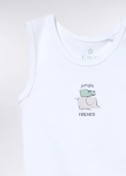 Pack 2 canotte intime in jersey di puro cotone