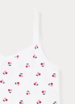 Pack 2 canotte intime in jersey di cotone stretch bambina