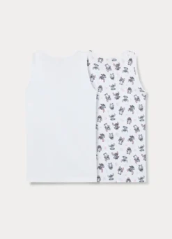 Pack 2 canotte intime Stitch in puro cotone bambina