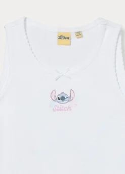 Pack 2 canotte intime Stitch in puro cotone bambina