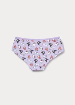Pack 3 culotte Hello Kitty in jersey di cotone stretch bambina