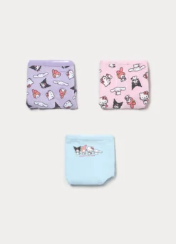 Pack 3 culotte Hello Kitty in jersey di cotone stretch bambina