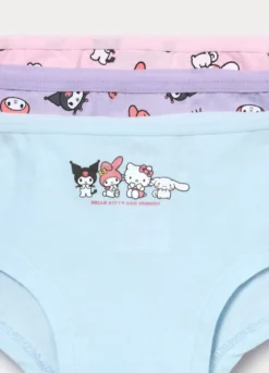 Pack 3 culotte Hello Kitty in jersey di cotone stretch bambina
