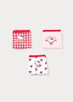 Pack 3 culotte Hello Kitty in jersey di cotone stretch bambina
