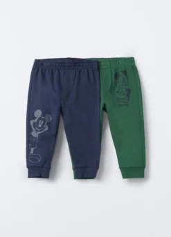Pack 2 jogger in puro cotone garzato bimbo