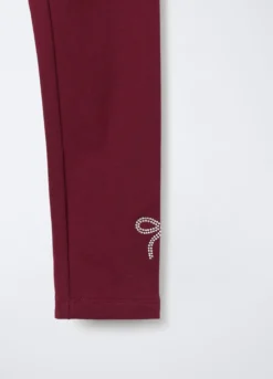 Pack 2 leggings in cotone garzato stretch Fit Regular bambina