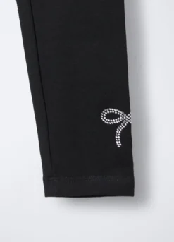 Pack 2 leggings in cotone garzato stretch Fit Regular bambina
