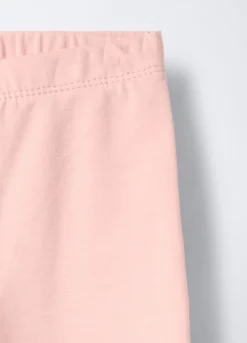Pack 2 leggings in cotone garzato stretch Fit Regular bambina
