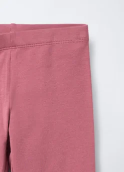 Pack 2 leggings in cotone garzato stretch Fit Regular bambina