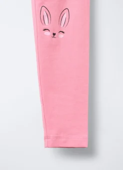 Pack 3 leggings in jersey di cotone stretch Fit Slim bambina