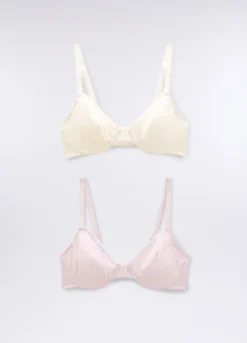 Pack 2 reggiseni a balconcino in jersey stretch donna