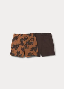 Pack 2 shorts in jersey di puro cotone bimbo
