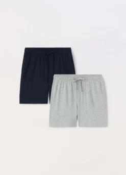 2 pack shorts pigiama in cotone uomo
