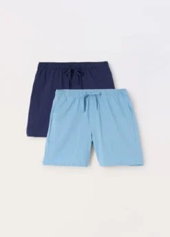 2 pack shorts pigiama in jersey di cotone uomo