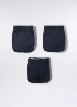 3 pack slip con elastico a contrasto uomo