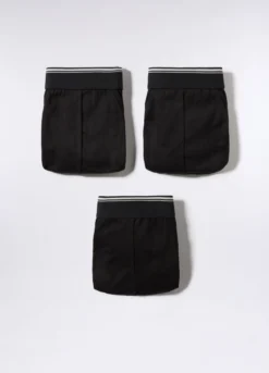 3 pack slip con elastico a contrasto uomo
