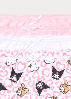 Pack 5 slip Hello Kitty in jersey di puro cotone bambina