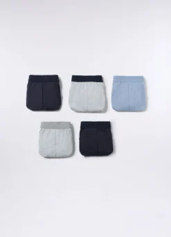 5 pack slip in cotone con fascia elastica uomo