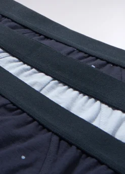 3 pack slip in cotone stretch a pois uomo