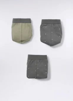 3 pack slip in cotone stretch a pois uomo