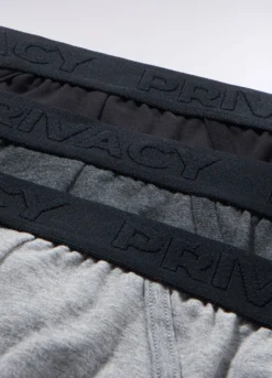 3 pack slip in jersey con logo uomo