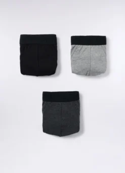 3 pack slip in jersey con logo uomo