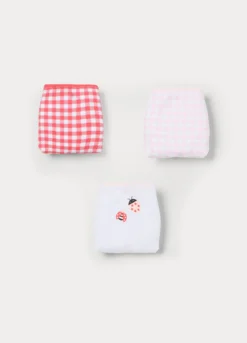 Pack 3 slip in jersey di cotone stretch bambina