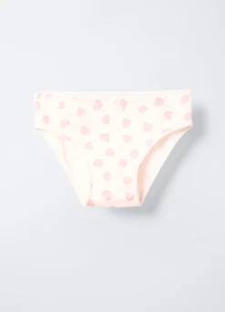 Pack 5 slip in jersey di cotone stretch bambina