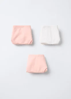 Pack 3 slip in jersey di cotone stretch bambina