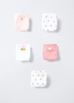 Pack 5 slip in jersey di puro cotone