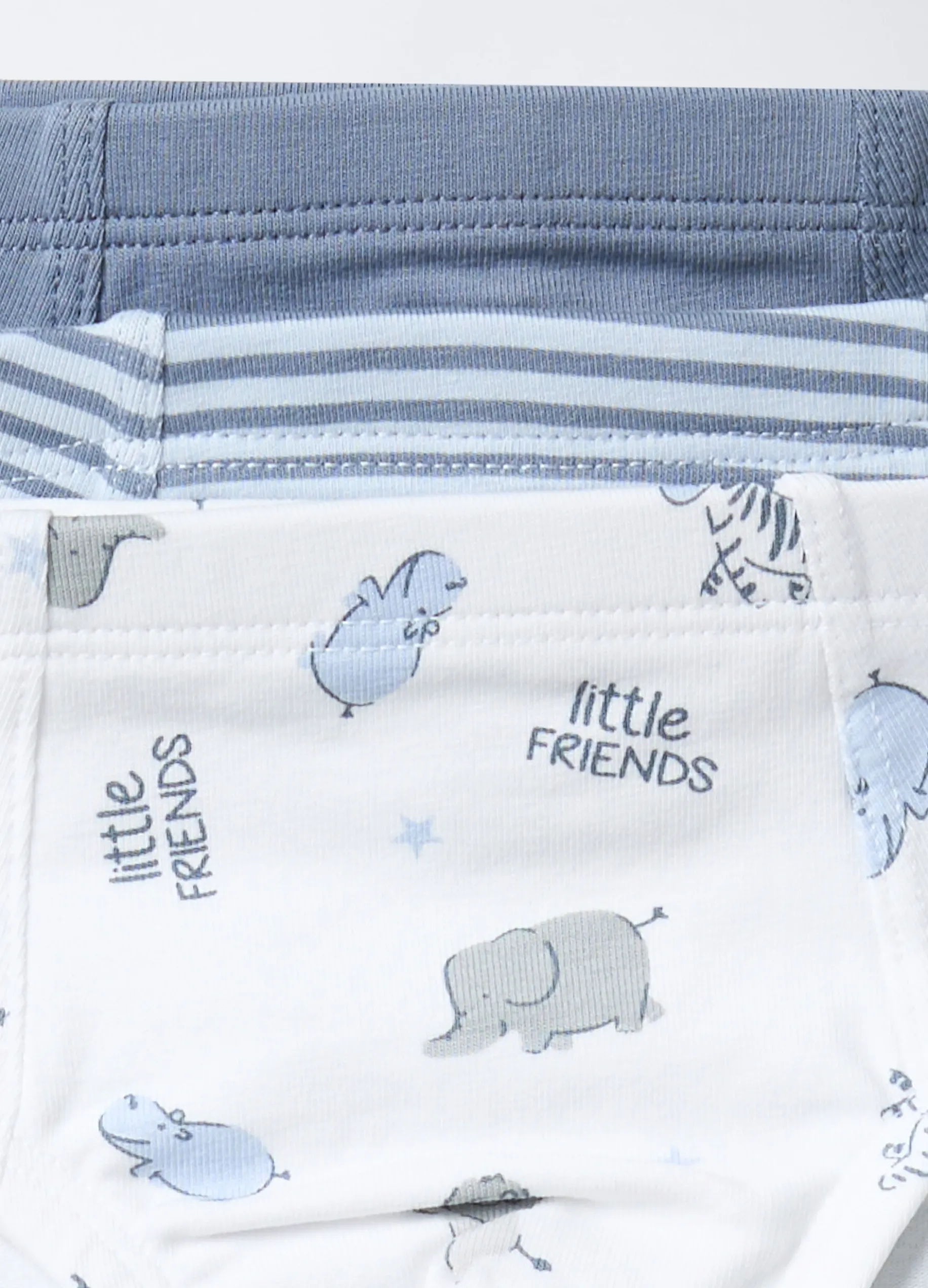 Pack 3 slip in jersey di puro cotone